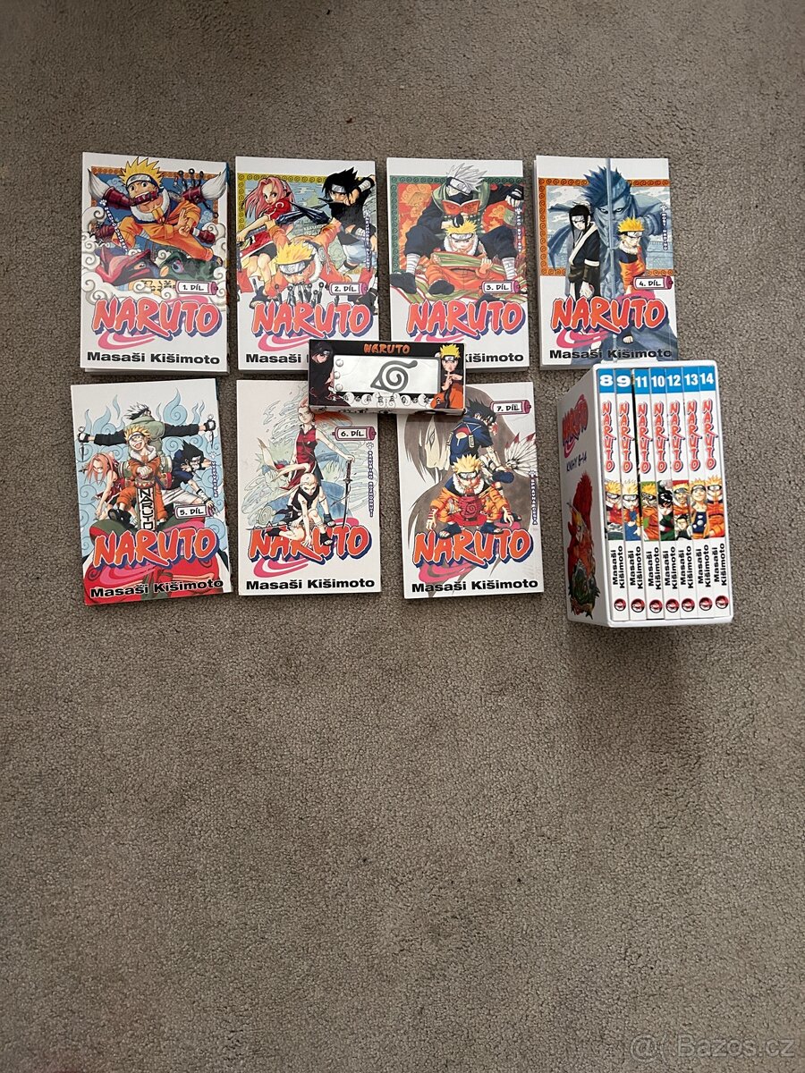 Naruto mangy 1-14 + Naruto čelenka