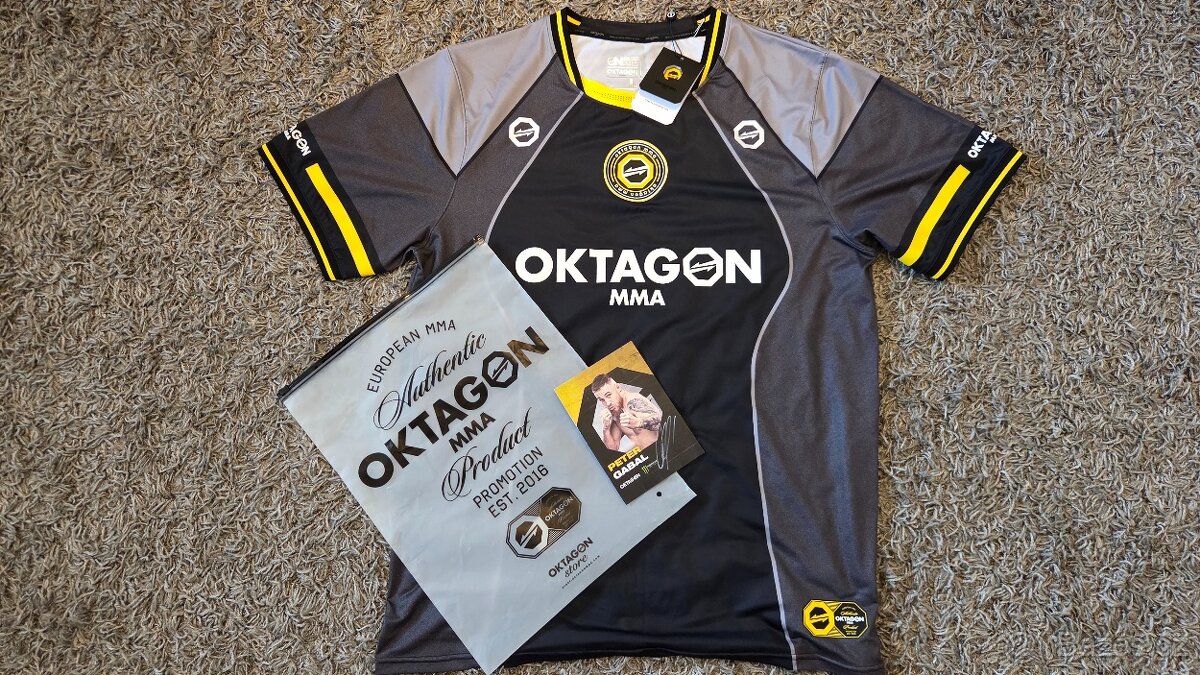 Nový dres Oktagon 2025 černý (velikost L) + kartička