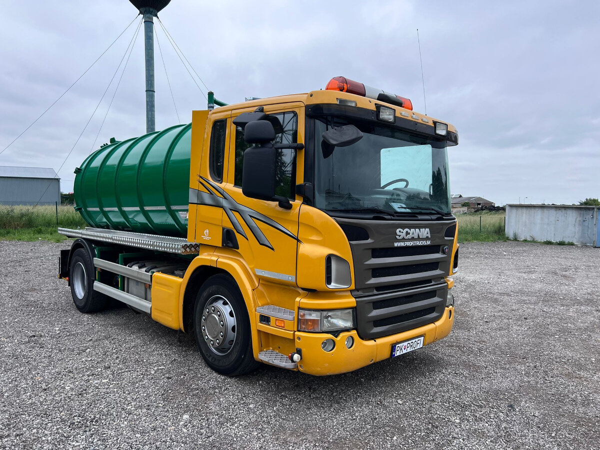 SCANIA AUTOMAT-CISTERNA 11500L+JUROP ČERPADLO