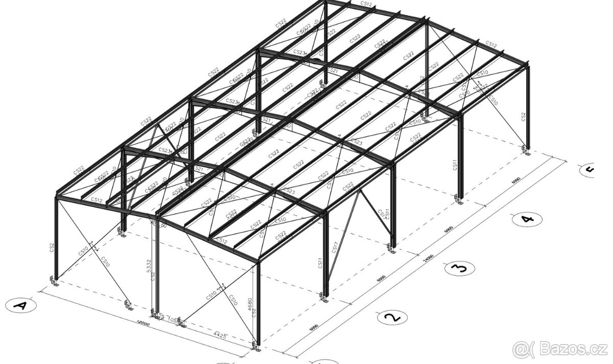 Konstrukce 12x24/5,5m