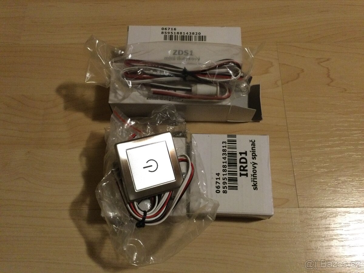 Spínač led skříňový a dotykový