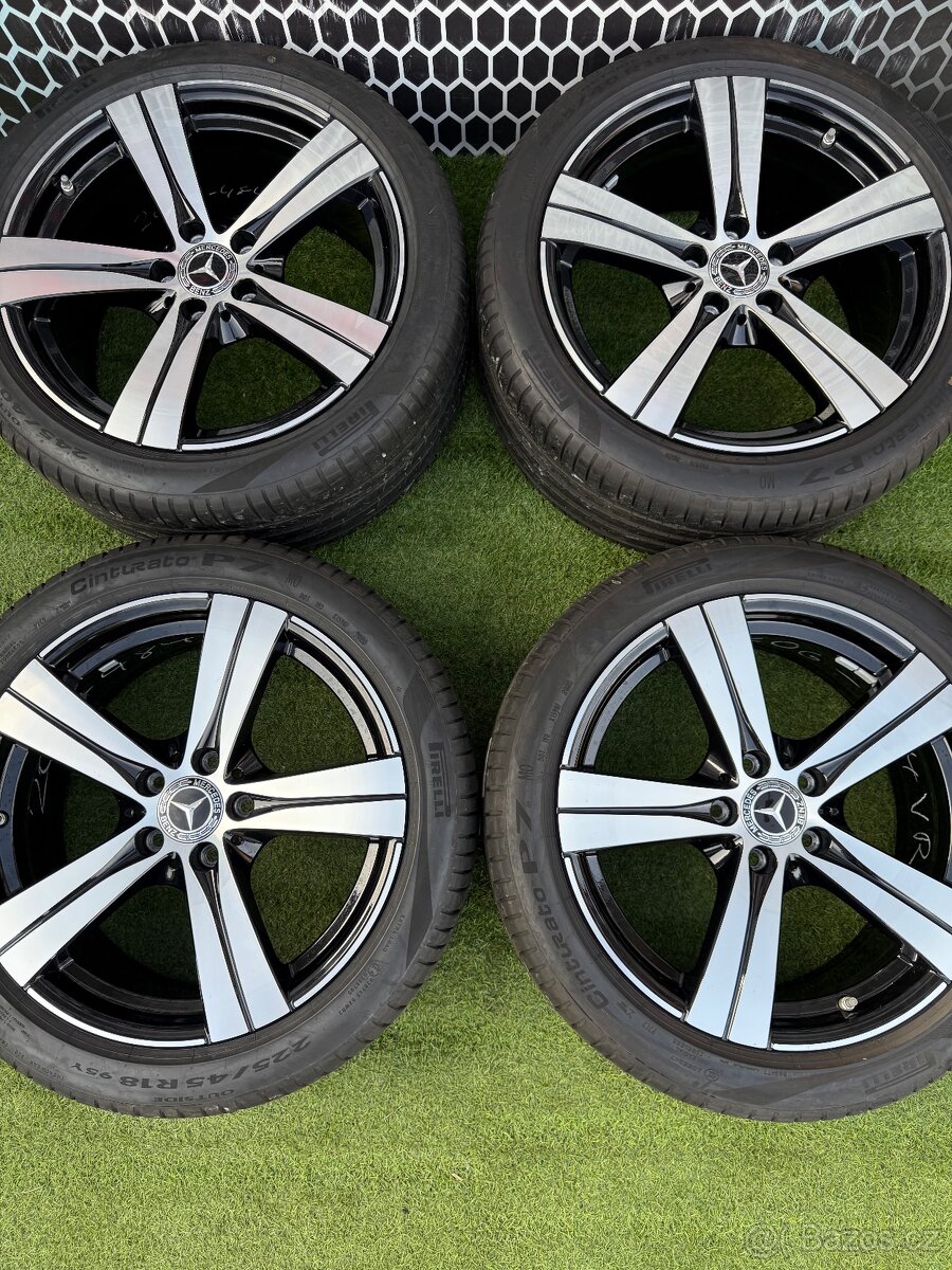 Originál alu kola Mercedes 5x112 R18 C-Class DVOUROZMĚR W206