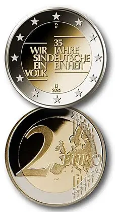 2€ Nemecko 2025/2 -35 rokov nemeckej jednoty