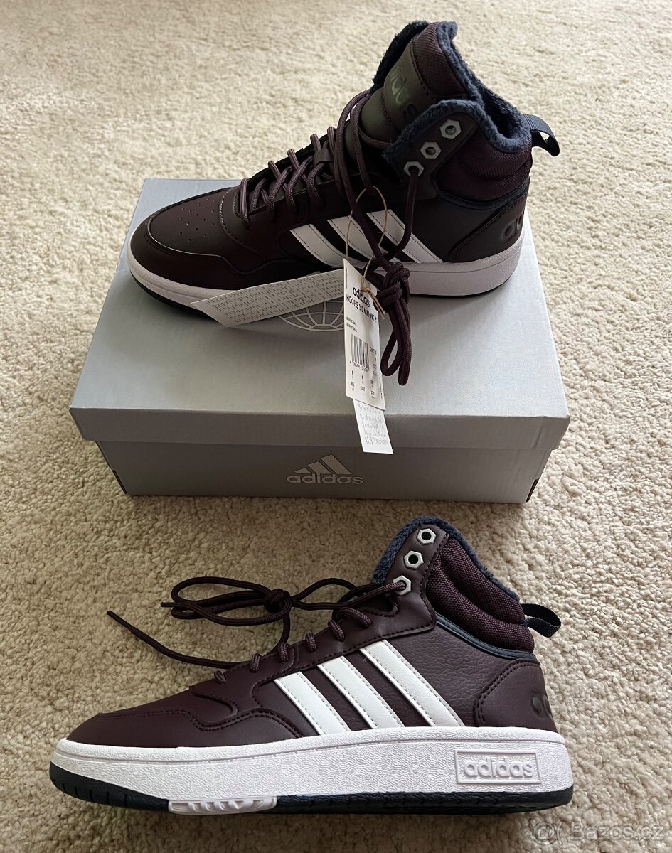 Adidas HOOPS 3.0 MID WTR dámské 38 zimni zateplené
