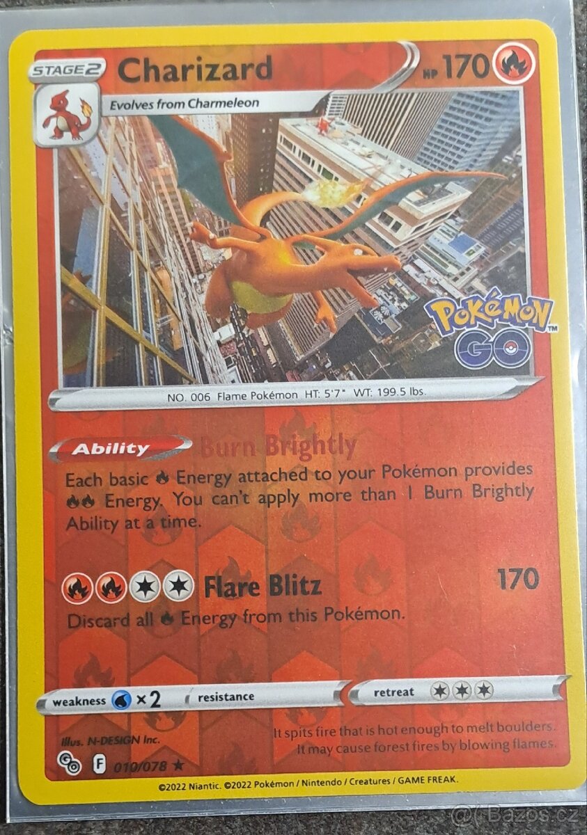Pokemon TCG Charizard PGO 010