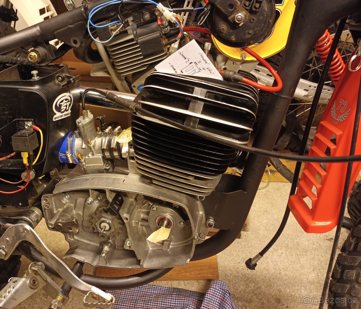 ČZ 175/477-180/487 soutěžní stavba motoru