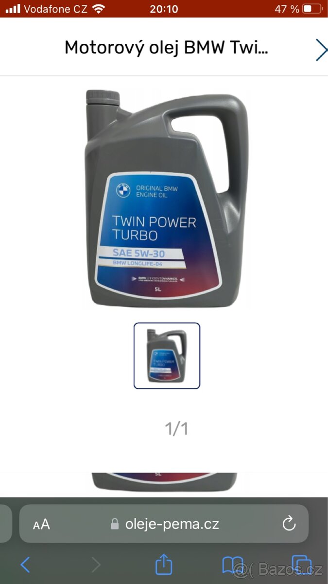 Olej Bmw 5w30