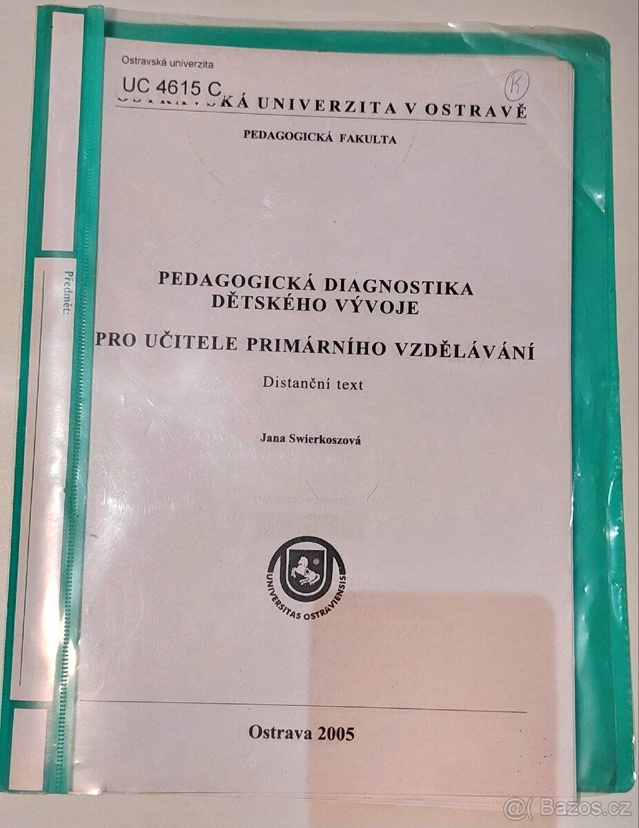 Pedagogická diagnostika dětského vývoje pro uč. prim. vzděl.