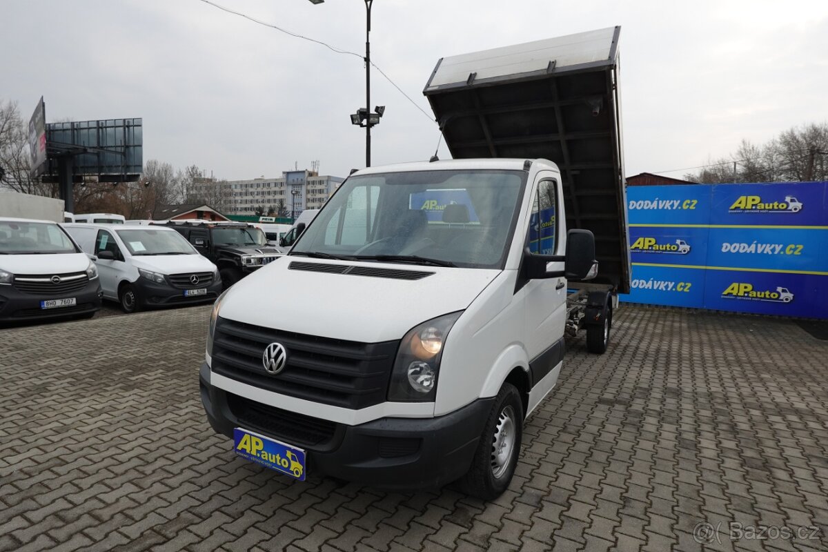 VW CRAFTER 3-STRANNÝ SKLÁPĚČ 2.0TDI KLIMA SERVISKA