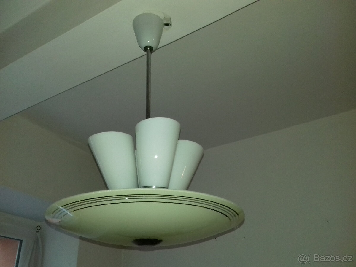 Velký lustr Art-Deco,perfektní stav