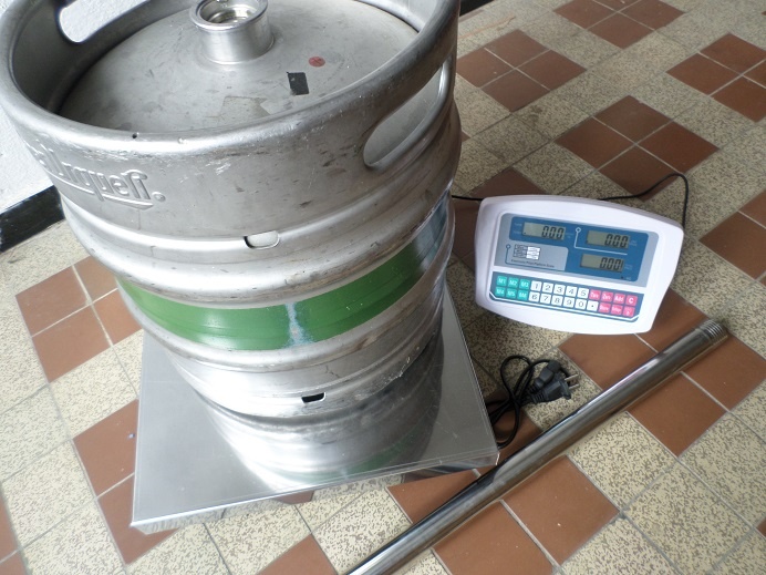 Digitální váha na pivní sudy do 150kg 50x40