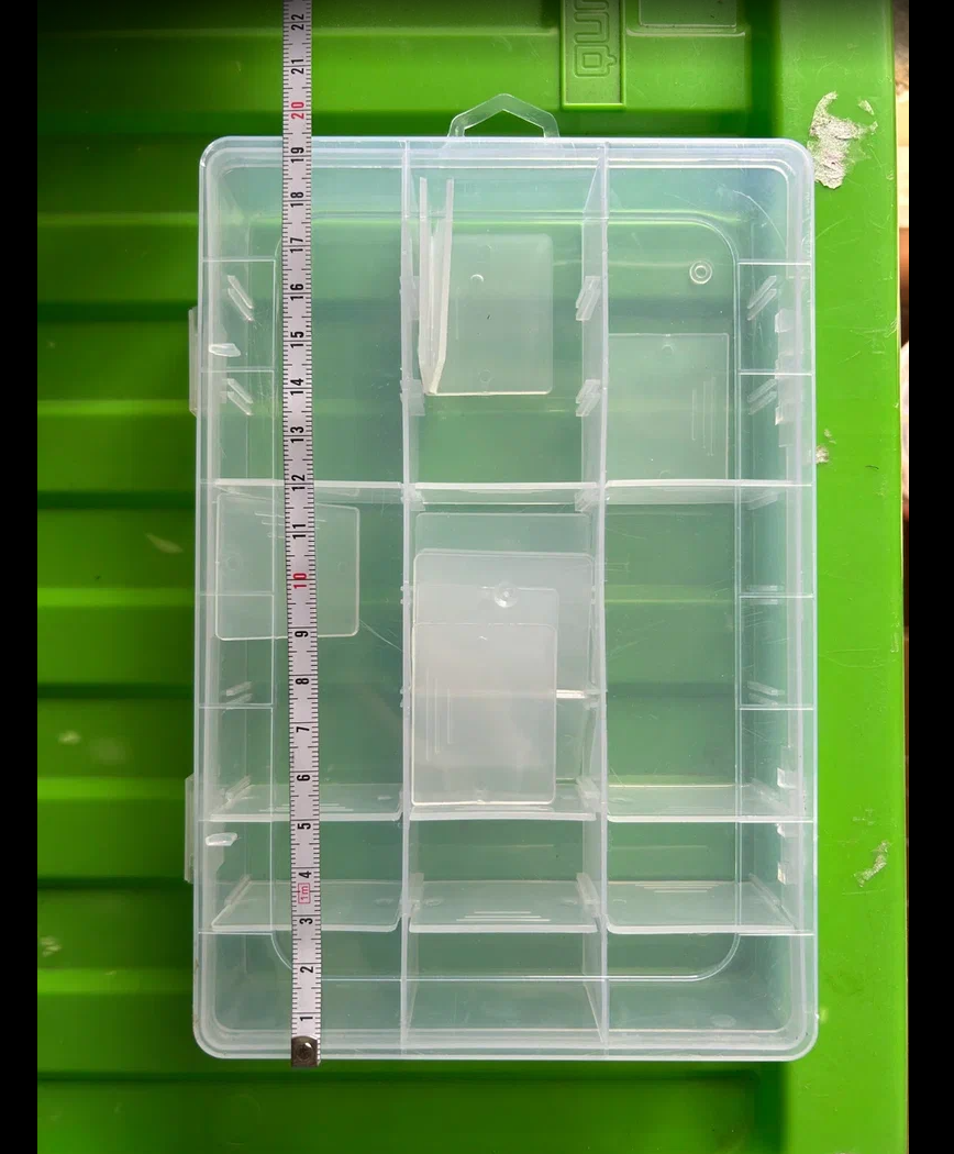 Velký plastový box - organizér, transparentní.