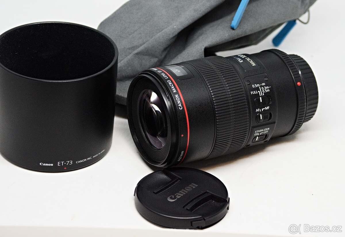 CANON 100/2,8 IS L USM MACRO - TOP stav + UV