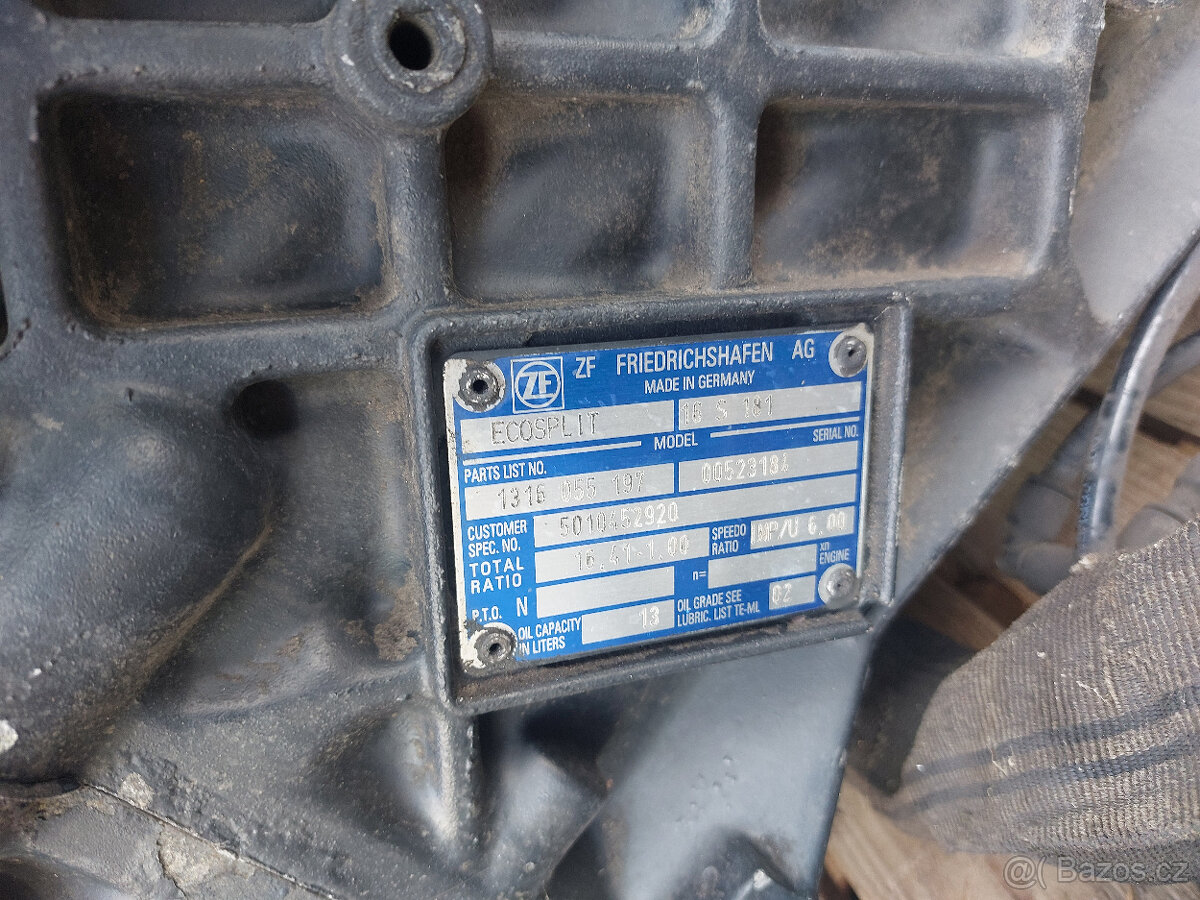 Prodám převodovku ZF ECOSPLIT