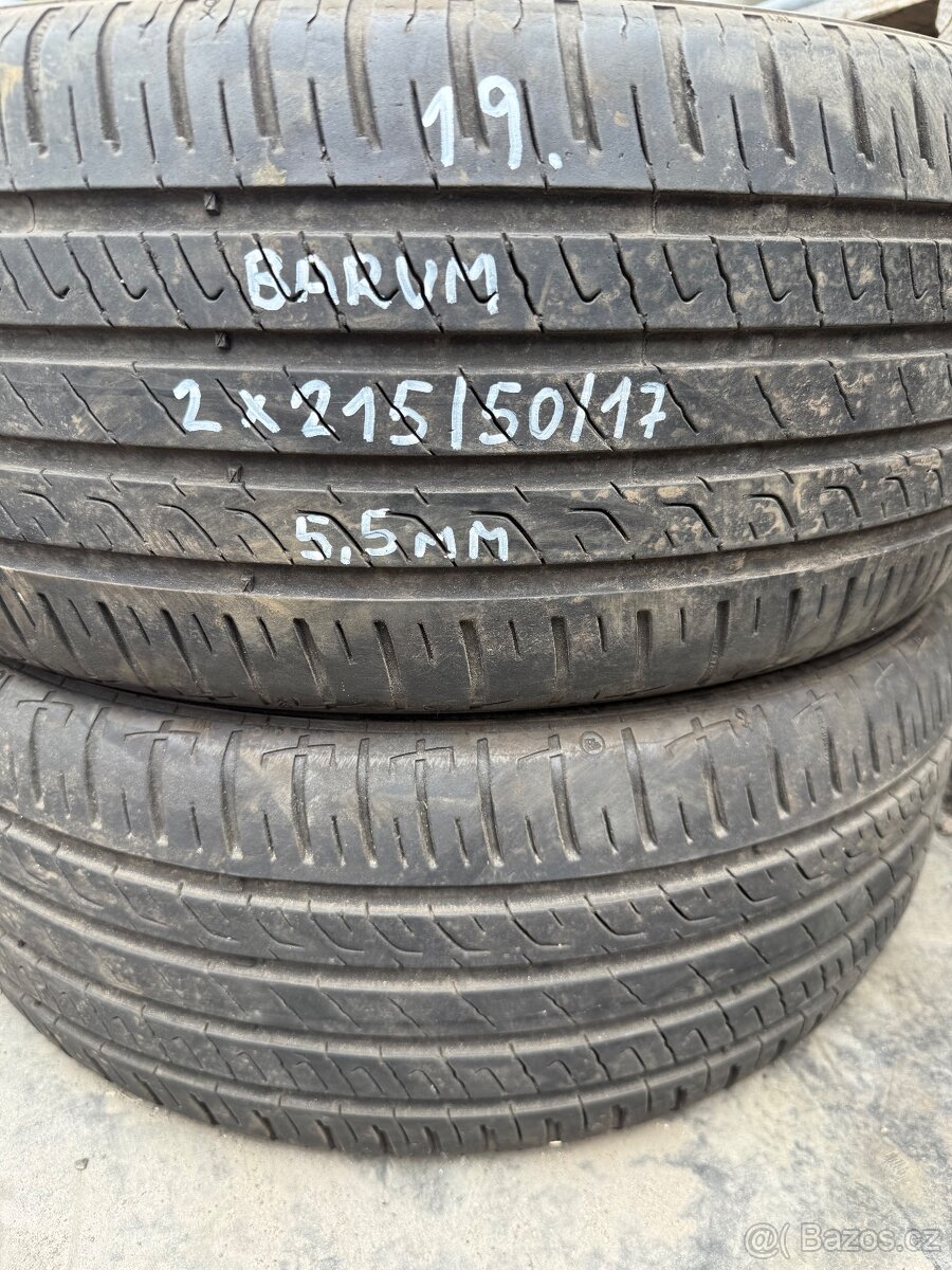 2x letní pneu r17 215/50/17