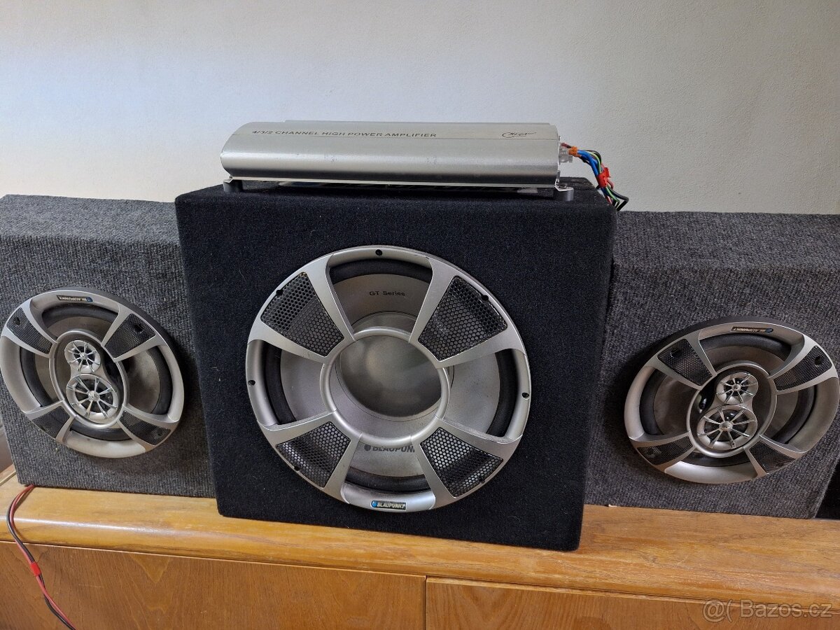 Zesilovač + reproduktory Blaupunkt