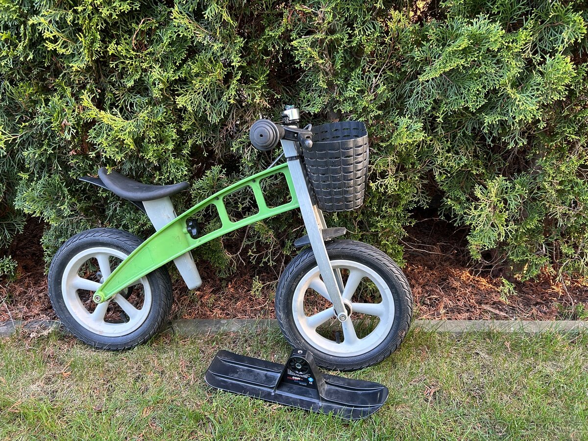 First Bike + lyže