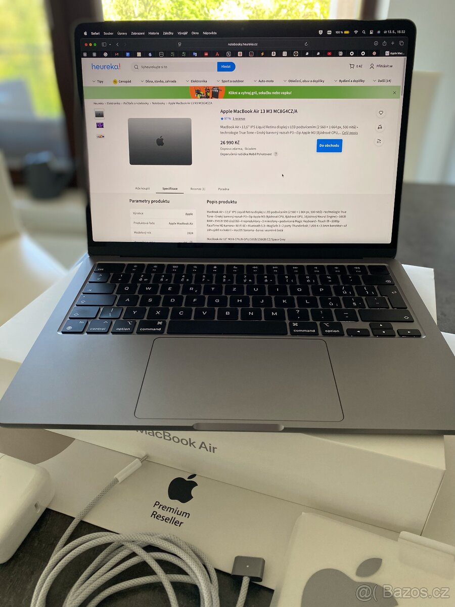 MacBook Air M3 13,6“ ZÁRUKA