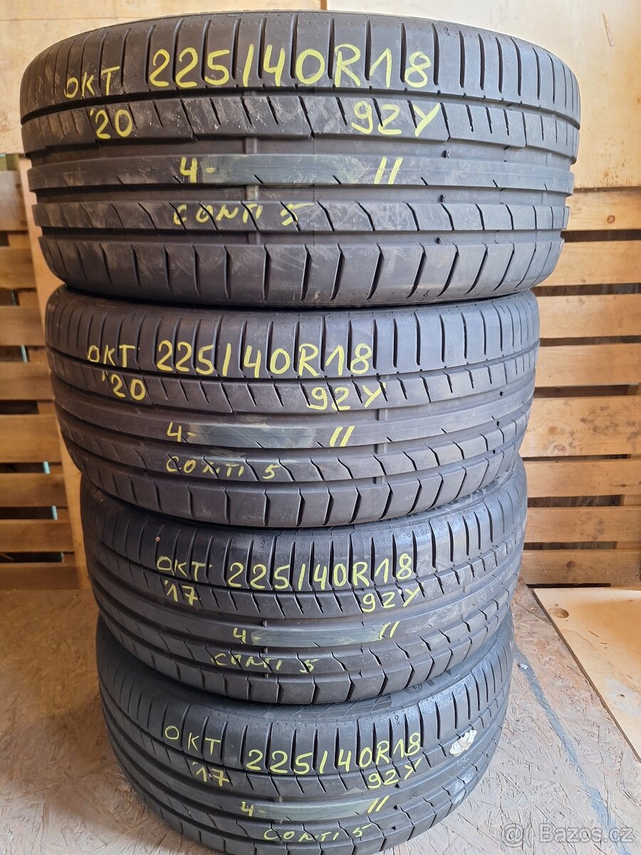 Prodám letní pneu 225/40/18 Continental