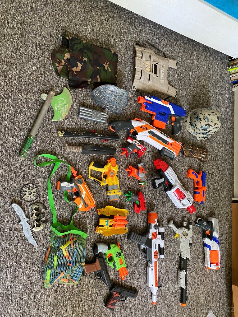 Sbirka nerf pistoli
