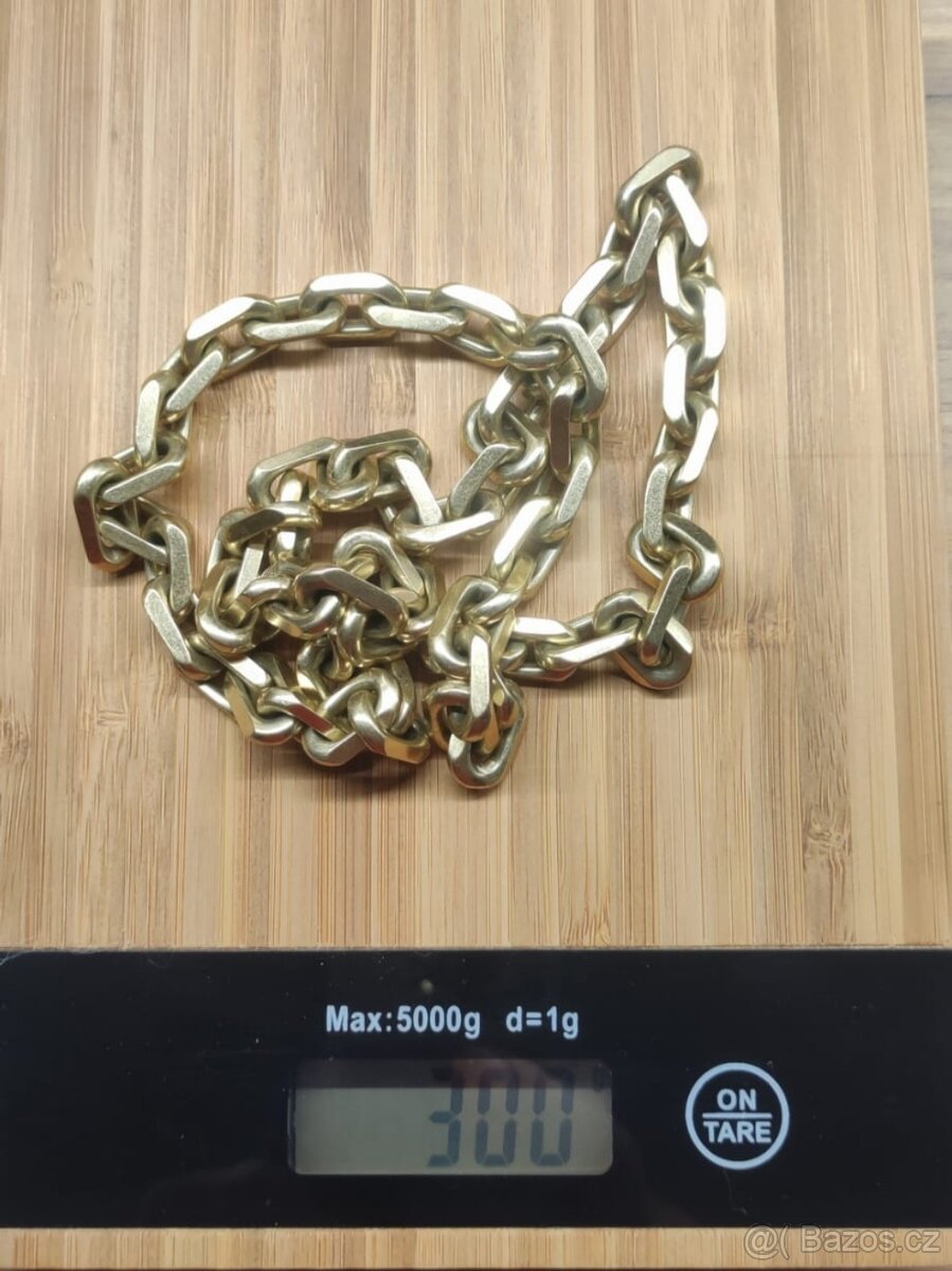 Zlatý řetěz 300gr. řádně puncovaný ( ruční práce)