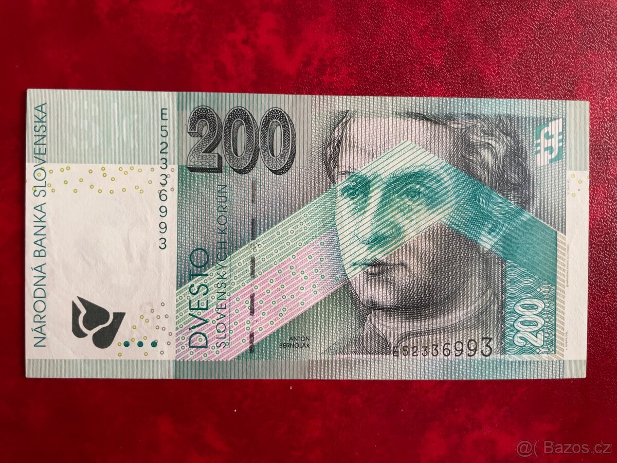 Bankovka 200 Sk 2002