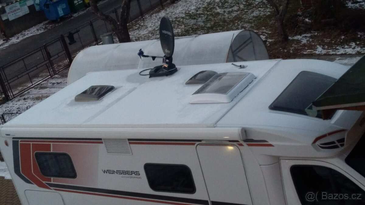 Satelitní automatická anténa Oyster  na karavan + nová LCD.
