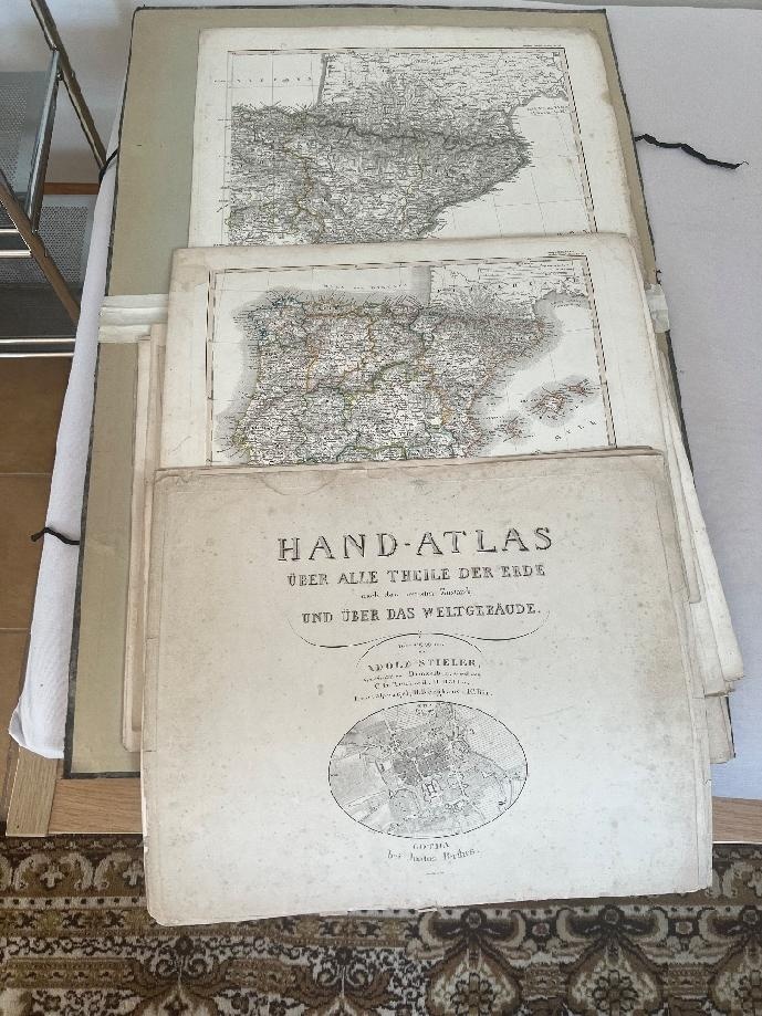 Atlas starých německých map z roku 1854