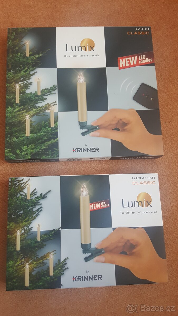 Svíčky na vánoční stromek - bezdrátové