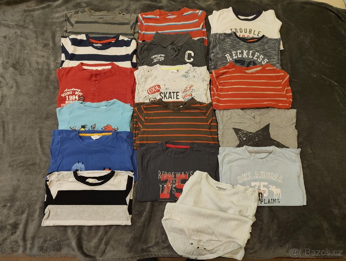 trika s dlouhým rukávem vel 98