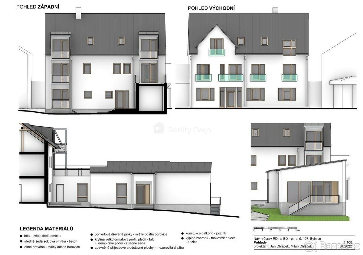 Developerský projekt bytového domu se 6 bytovými jednotkami