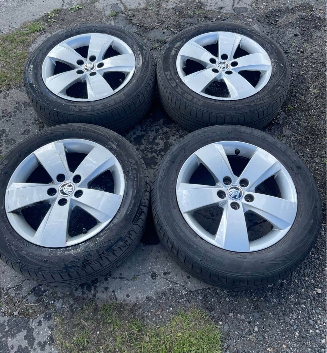 ALU Škoda Rapid, Fabia - 15" Mato + letní 185/60 R15