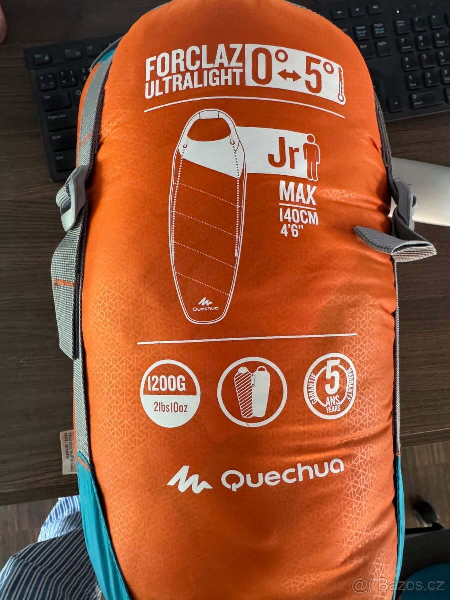 2 ks dětského spacáku Quechua Foreclaz Ultralight 140 cm