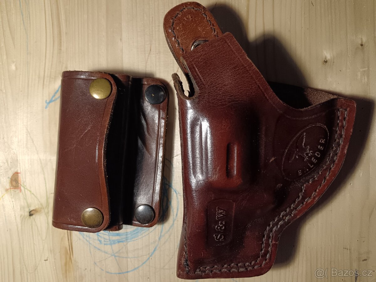 Pouzdro kožené na revolver 10-9 (S&W) LEVÉ