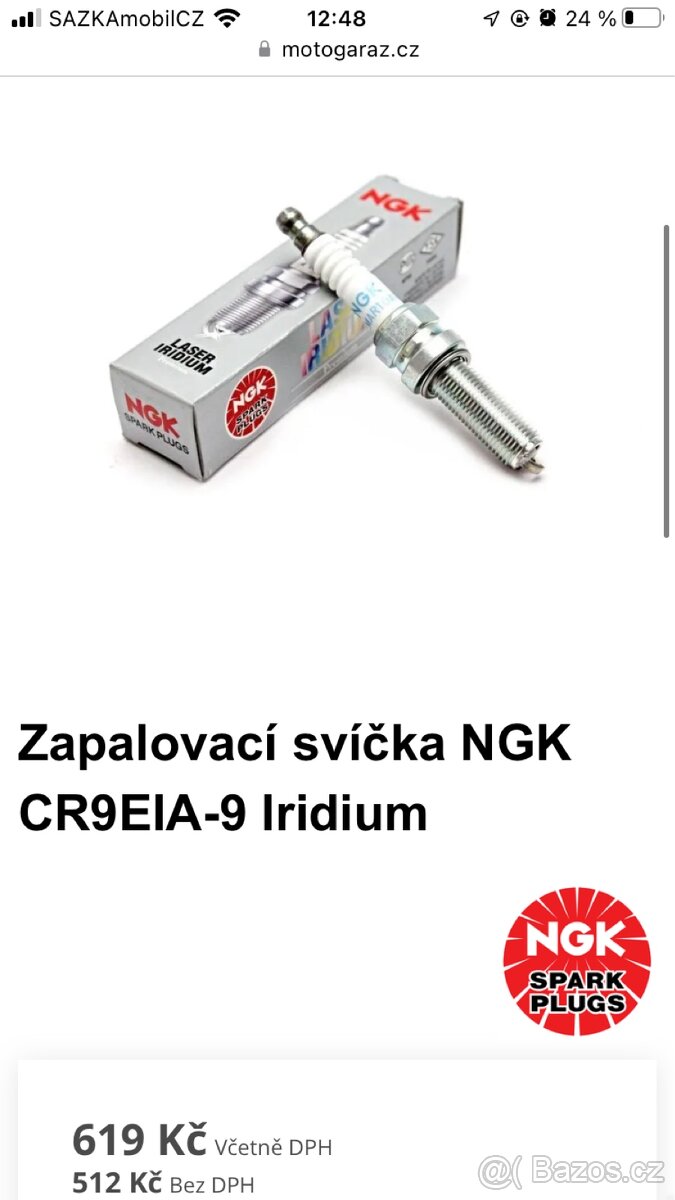 Svíčky na motorku