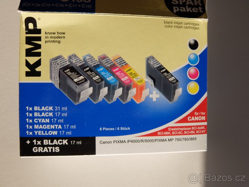 Inkoustové náplně do tiskárny Canon Pixma