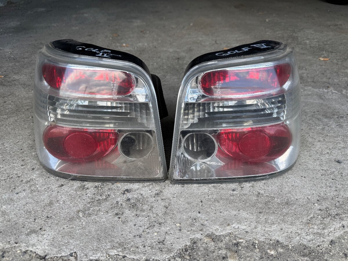 Zadní světla VW GOLF 4 chrom