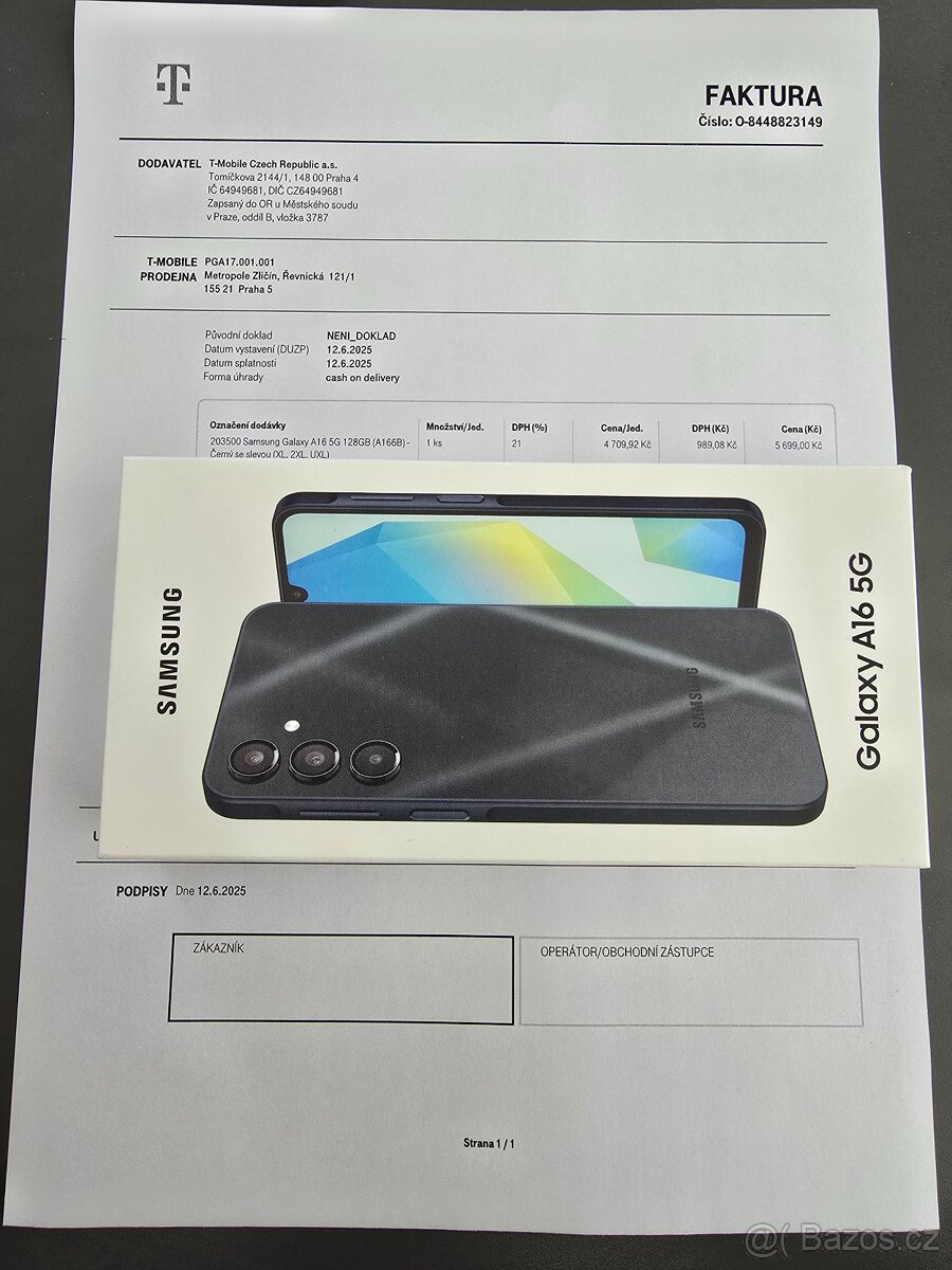 Nový Samsung Galaxy A16 5G SM-A166B/DS 4GB 128GB BLUE BLACK