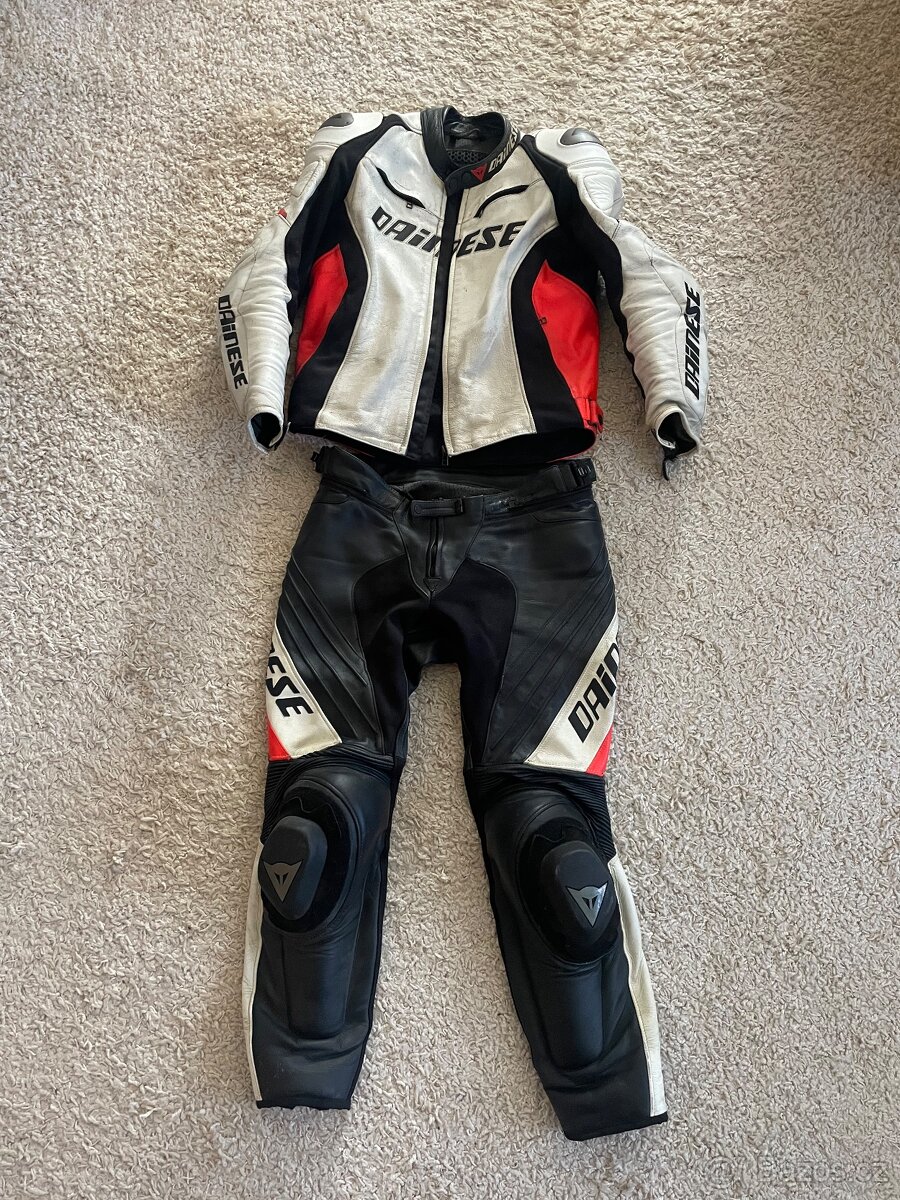 Dvoudílná kožená kombinéza DAINESE