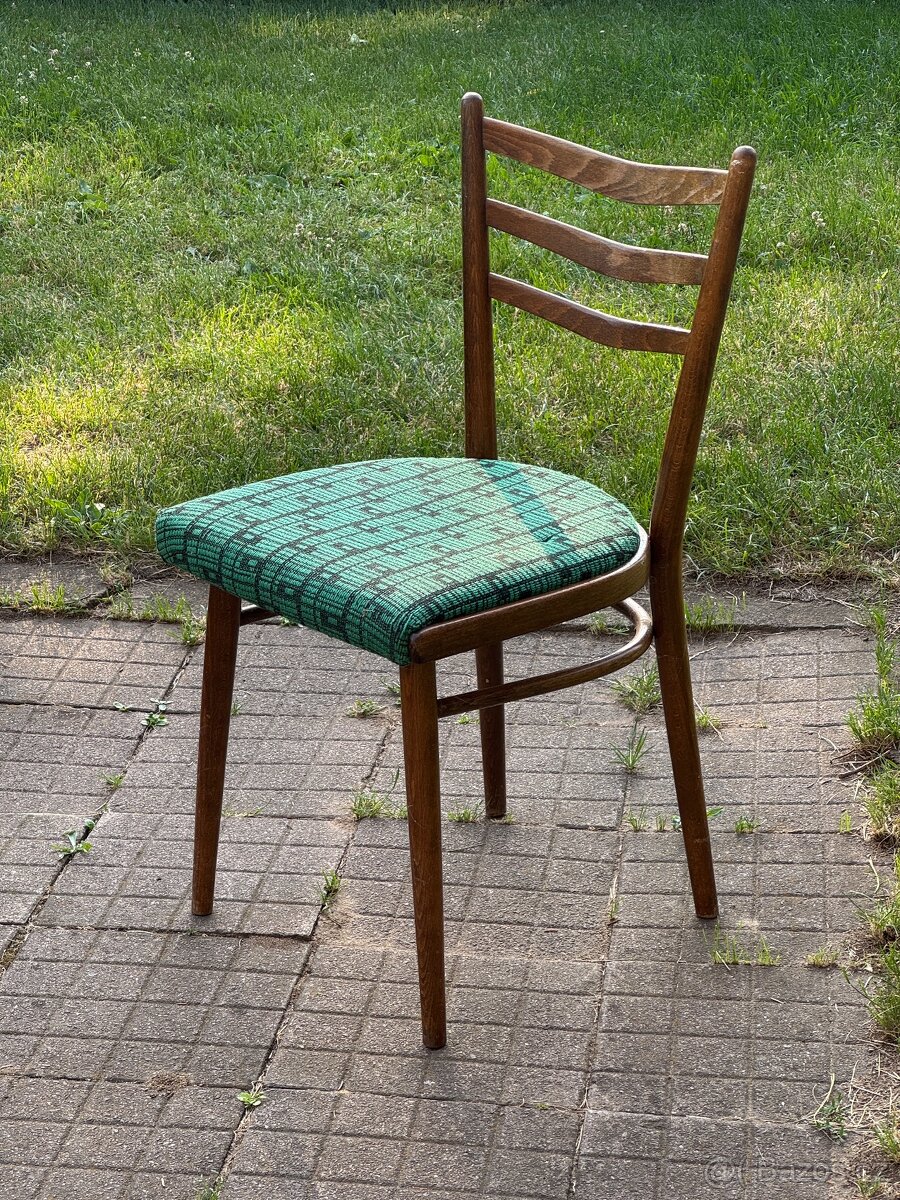 4x retro židle bruselský styl
