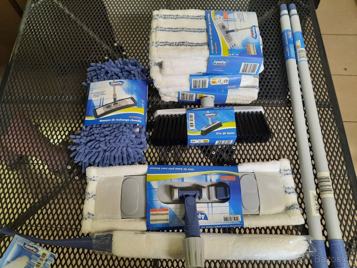 3 x Sada na úklid 6 dílná+teleskop.násada+6 náhrad.návleků