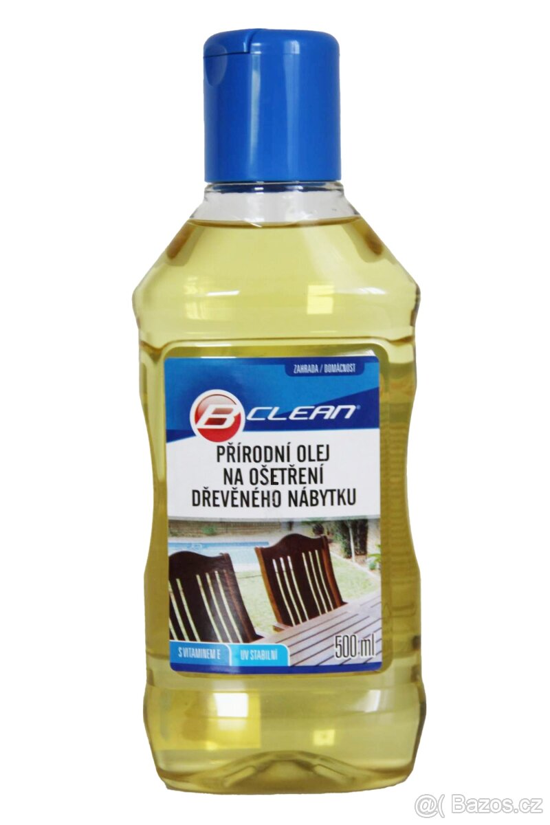 Přírodní olej na dřevěný zahradní nábytek - 500 ml