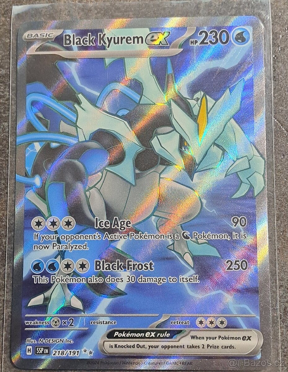 Pokemon TCG Black Kyurem ex SSP 218
