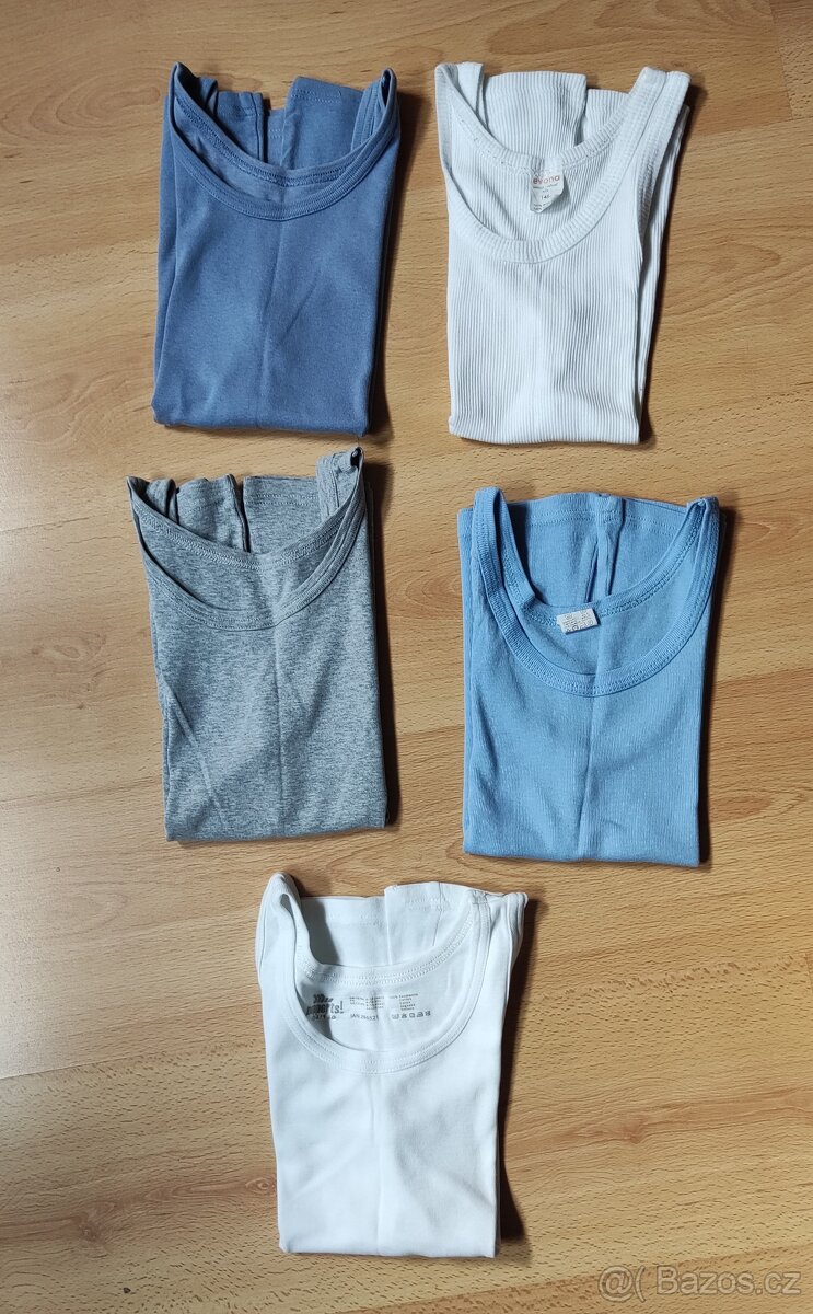 Chlapecké nátělníky 5x 146