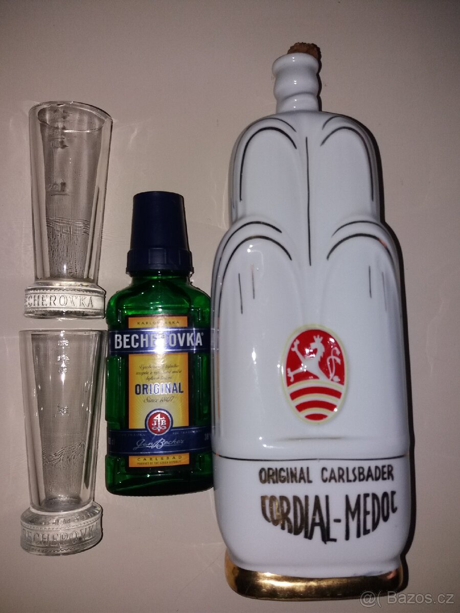 Sběratelská porcelánová láhev