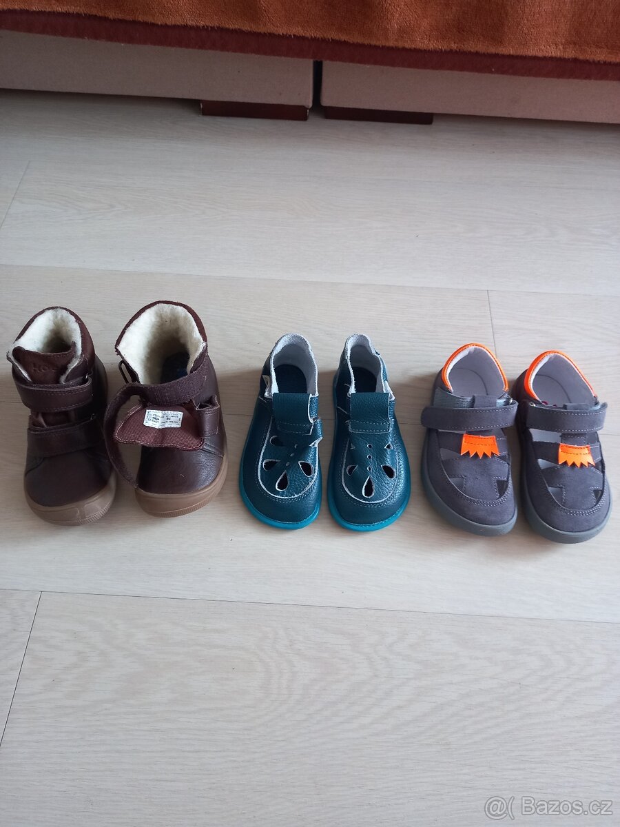 Zimní a letní barefoot obuv