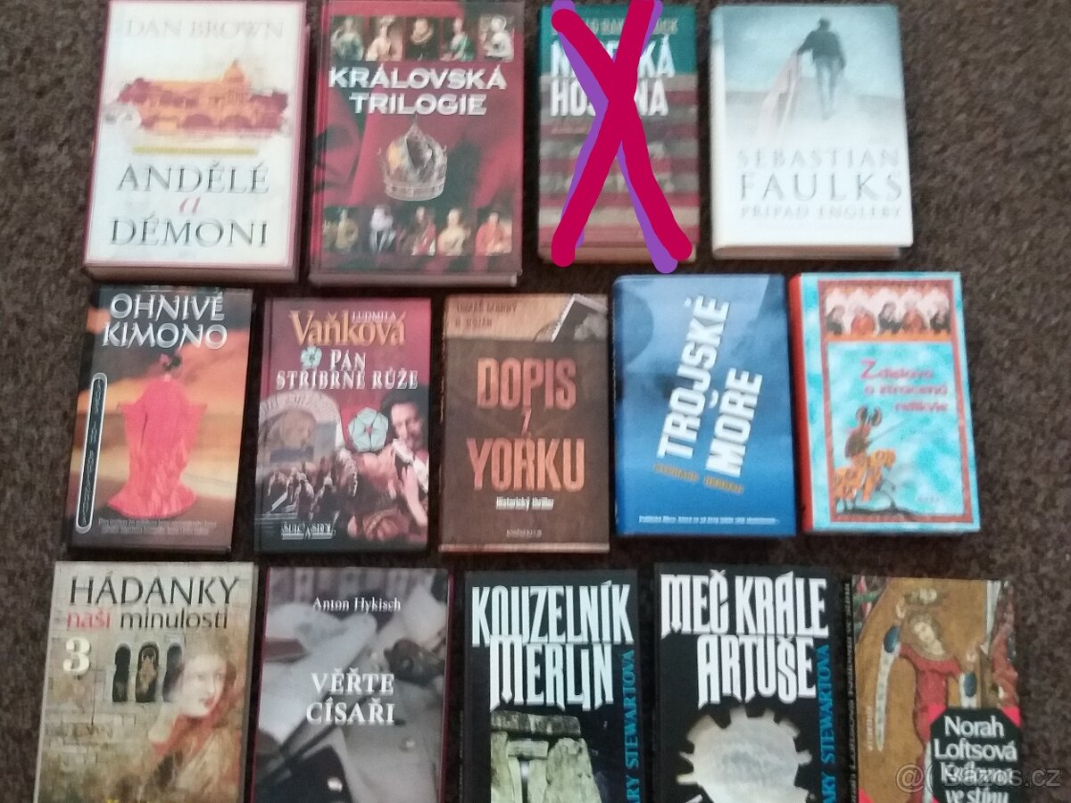 Různé knihy-historické, drama, thrillery, romány, bestselery