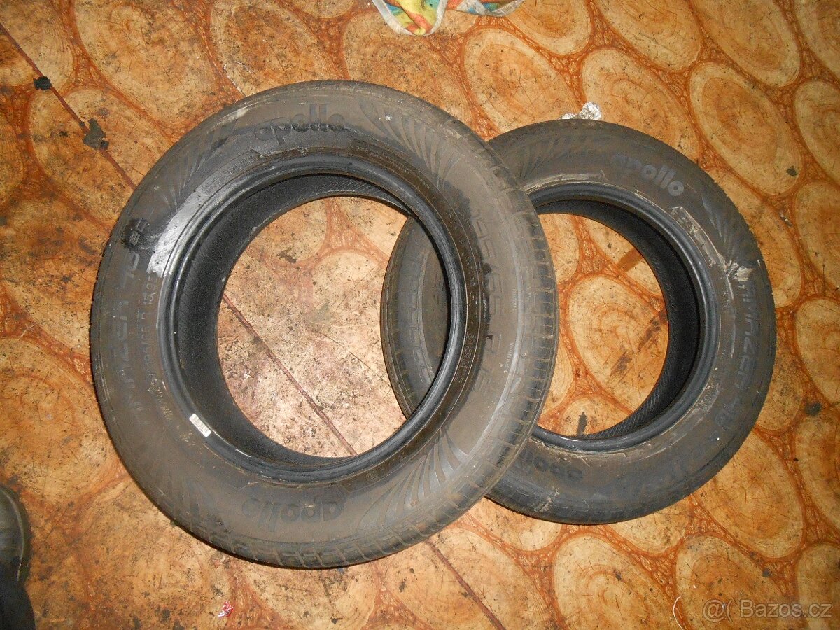 prodam letni pneu APOLO 195/65/R15 , 2 kusy , 2x6.5mm ,