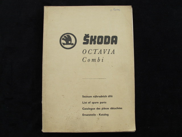 Škoda Octavia Combi Seznam náhradních dílú 1965
