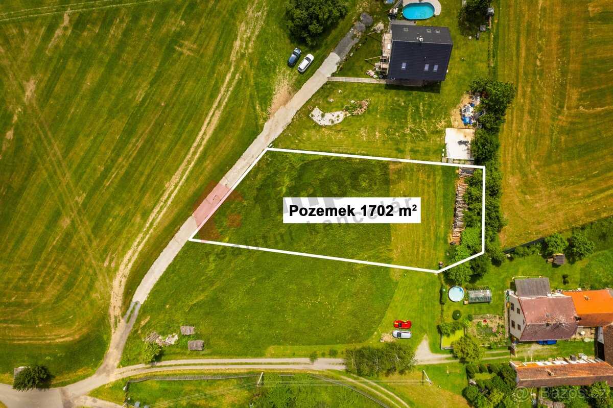 Prodej nádherné stavební parcely s výhledem 1702 m2, v Choco